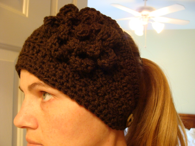 Crochet Head Warmer Chocolate Brown Do Bob Diva